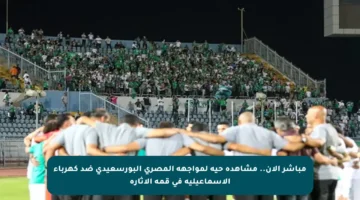 مباشر الآن.. مشاهدة حية لمواجهة المصري البورسعيدي ضد كهرباء الإسماعيلية في قمة الإثارة